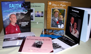 Assorted personal memoirs by Tennesseans edited by our state chapter of personal historians photo: ©Deborah Wilbrink Retirement Memoirs